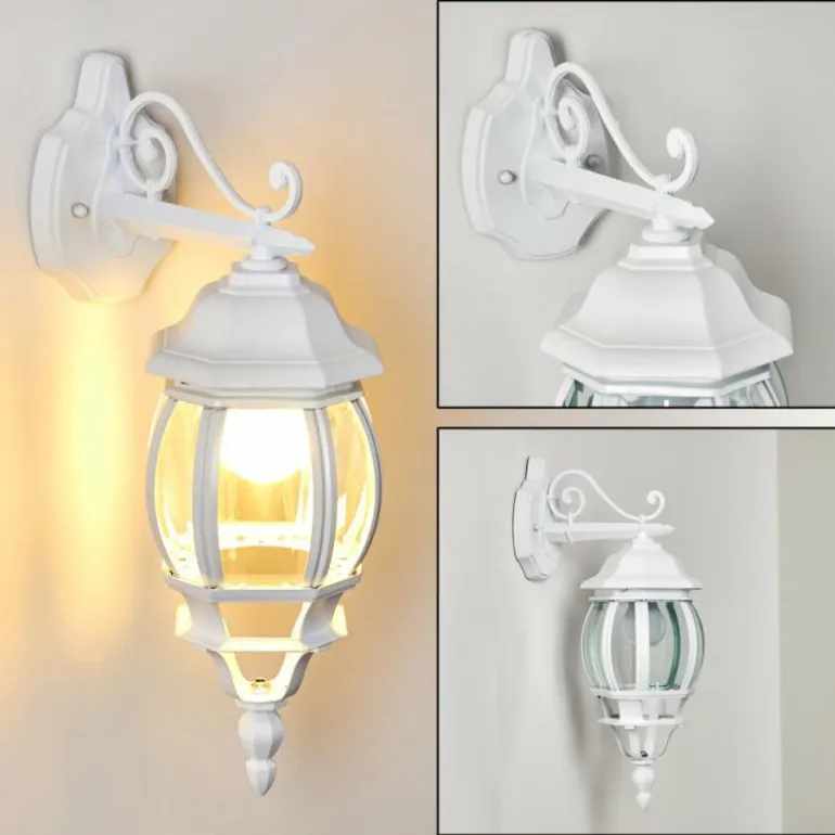 Applique murale d'extérieur Lentua Blanc, 1 lumière