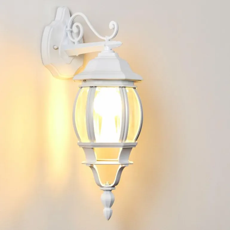 Applique murale d'extérieur Lentua Blanc, 1 lumière