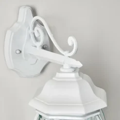 Applique murale d'extérieur Lentua Blanc, 1 lumière