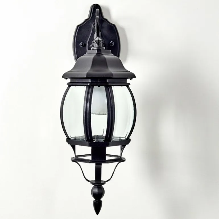 Applique murale d'extérieur Lentua Noir, 1 lumière
