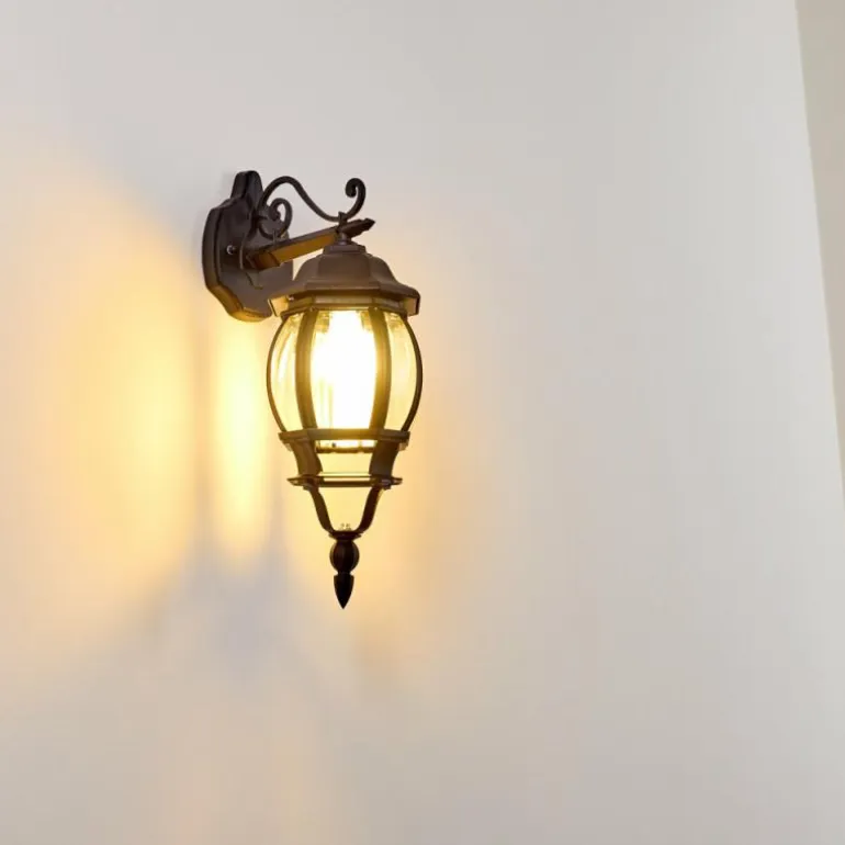 Applique murale d'extérieur Lentua Noir, 1 lumière