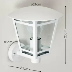 Applique murale d'extérieur Siera Blanc, 1 lumière