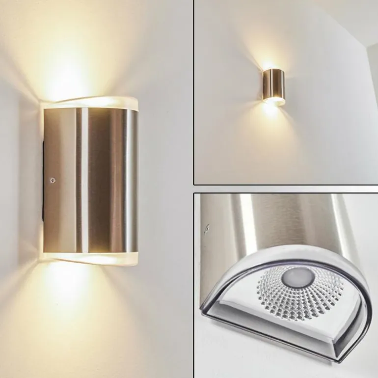 Applique murale d'extérieur Rumar LED Acier inoxydable, 1 lumière