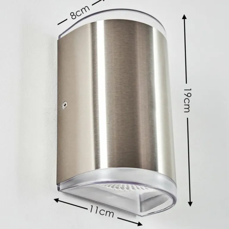 Applique murale d'extérieur Rumar LED Acier inoxydable, 1 lumière