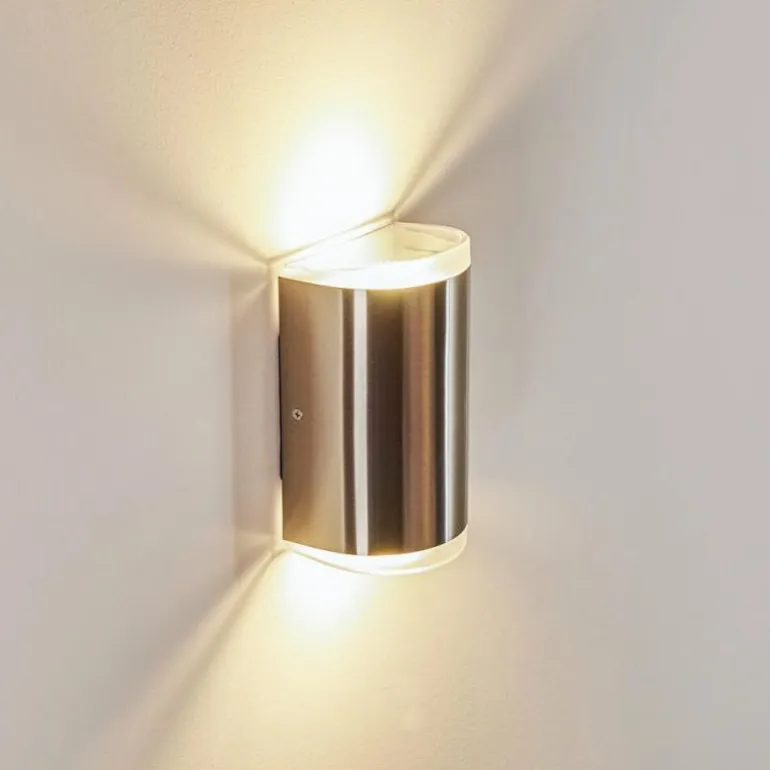 Applique murale d'extérieur Rumar LED Acier inoxydable, 1 lumière