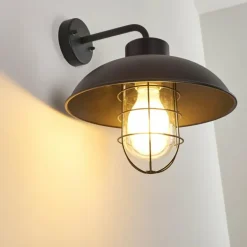 Applique murale d'extérieur Valto Noir, 1 lumière