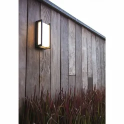 Applique murale d'extérieur Lutec Qubo LED Anthracite, 1 lumière