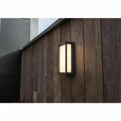 Applique murale d'extérieur Lutec Qubo LED Anthracite, 1 lumière