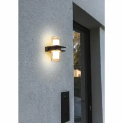 Applique murale d'extérieur Lutec Mito LED Anthracite, 1 lumière