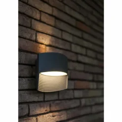 Applique murale d'extérieur Lutec Lotus LED Anthracite, 1 lumière