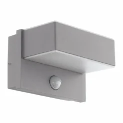 Applique murale d'extérieur Eglo AZZINANO LED Argenté, 2 lumières, Détecteur de mouvement