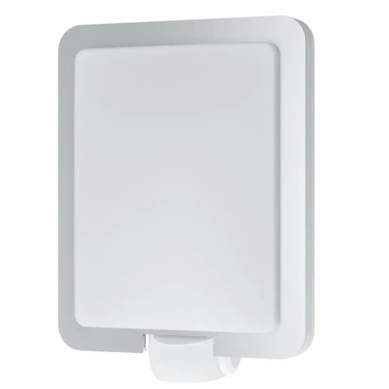 Applique murale d'extérieur Eglo MUSSOTTO Acier inoxydable, Blanc, 1 lumière, Détecteur de mouvement