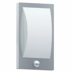 Applique murale d'extérieur Eglo VERRES Acier inoxydable, Blanc, 1 lumière, Détecteur de mouvement