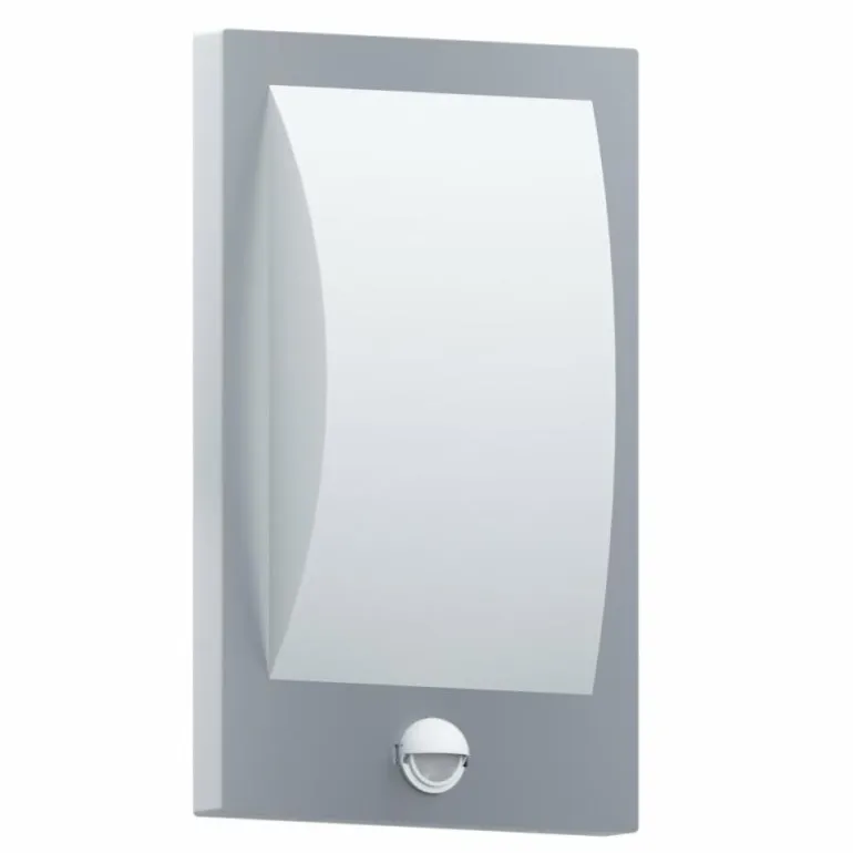 Applique murale d'extérieur Eglo VERRES Acier inoxydable, Blanc, 1 lumière, Détecteur de mouvement