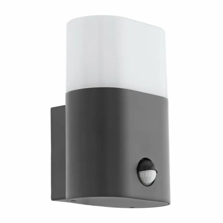 Applique murale d'extérieur Eglo FAVRIA LED Anthracite, 1 lumière, Détecteur de mouvement