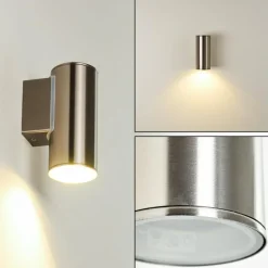 Applique murale d'extérieur Brachy LED Acier inoxydable, 1 lumière