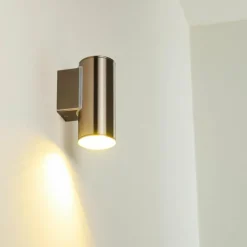 Applique murale d'extérieur Brachy LED Acier inoxydable, 1 lumière
