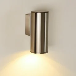 Applique murale d'extérieur Brachy LED Acier inoxydable, 1 lumière