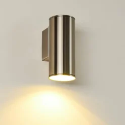 Applique murale d'extérieur Brachy LED Acier inoxydable, 1 lumière