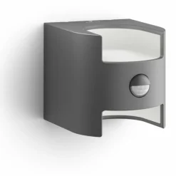 Applique murale d'extérieur Philips Grass LED Anthracite, 2 lumières, Détecteur de mouvement