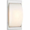 Applique murale d'extérieur LCD Emden LED Acier inoxydable, Détecteur de mouvement