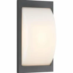 Applique murale d'extérieur LCD Emden LED Noir, 1 lumière, Détecteur de mouvement