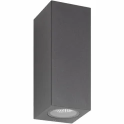 Applique murale d'extérieur LCD Suhl Gris, 2 lumières