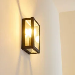 Applique murale d'extérieur Caudry Noir, 1 lumière