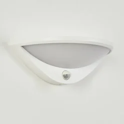 Applique murale d'extérieur Carano LED Blanc, 1 lumière, Détecteur de mouvement