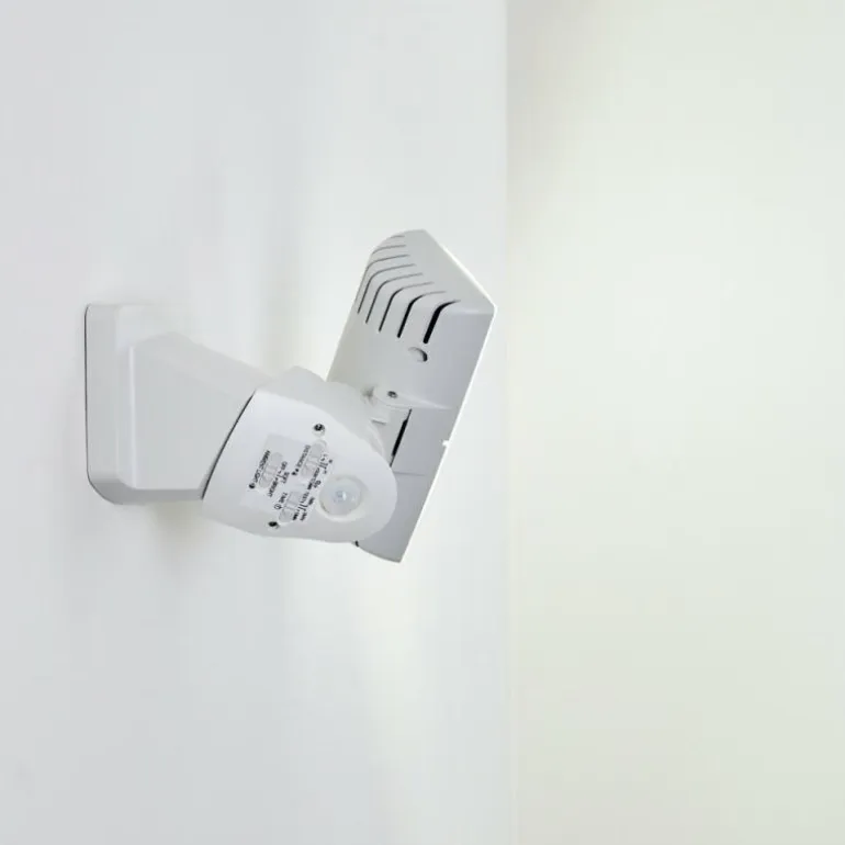 Applique murale d'extérieur Loit LED Blanc, 1 lumière, Détecteur de mouvement
