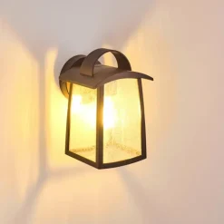 Applique murale d'extérieur Trosa Noir, 1 lumière
