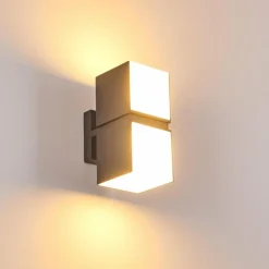Applique murale d'extérieur Swanek LED Anthracite, 2 lumières