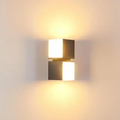 Applique murale d'extérieur Swanek LED Anthracite, 2 lumières
