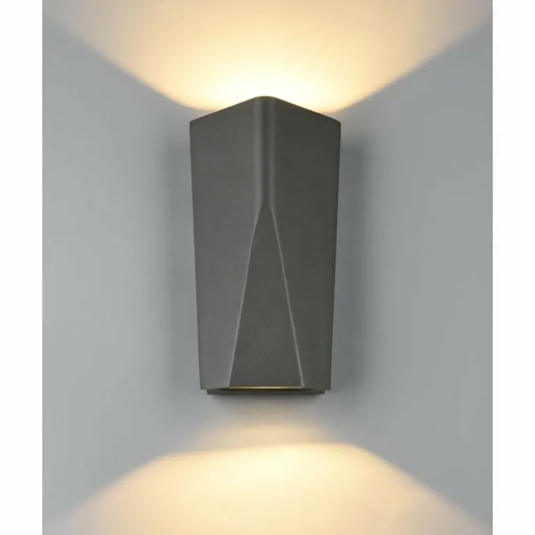 Applique murale d'extérieur Trio Leuchten TAY LED Anthracite, 2 lumières