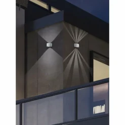 Applique murale d'extérieur Reality ROSARIO LED Blanc, 2 lumières