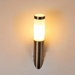 Applique murale d'extérieur Norburg Acier inoxydable, 1 lumière