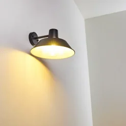 Applique murale d'extérieur Maloja Noir, 1 lumière