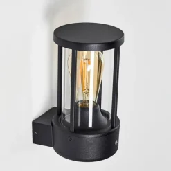 Applique murale d'extérieur Frederiks LED Noir, 1 lumière