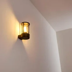 Applique murale d'extérieur Frederiks LED Noir, 1 lumière