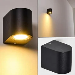 Applique murale d'extérieur Nordborg LED Noir, 1 lumière