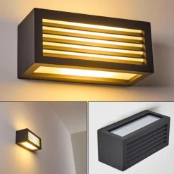 Applique murale d'extérieur Naldmadebro Anthracite, 1 lumière