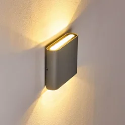 Applique murale d'extérieur Tinglev LED Gris, 2 lumières
