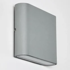 Applique murale d'extérieur Tinglev LED Gris, 2 lumières
