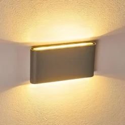 Applique murale d'extérieur Tinglev LED Gris, 2 lumières