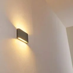 Applique murale d'extérieur Tinglev LED Gris, 2 lumières