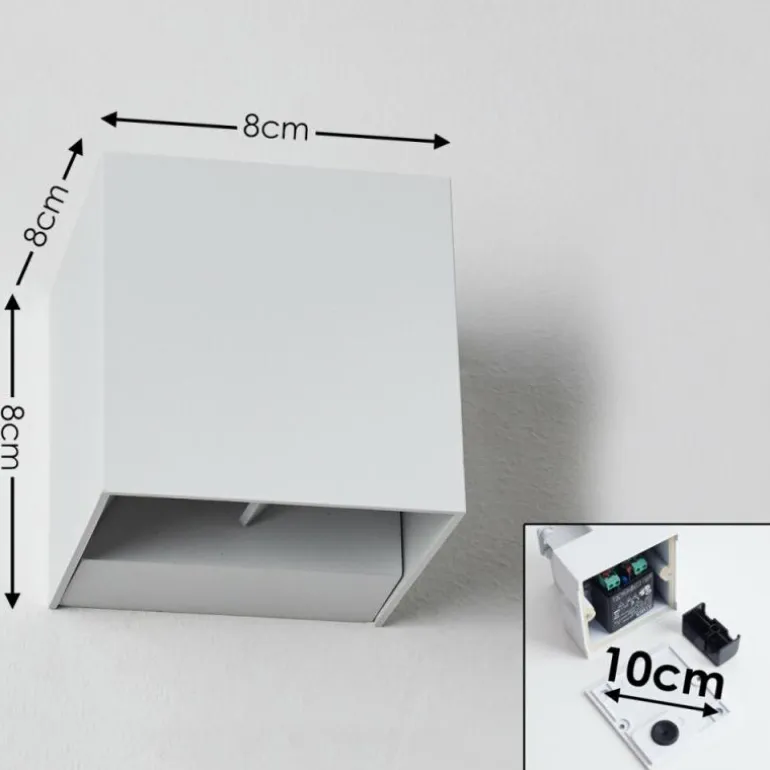 Applique murale d'extérieur Fauderup LED Blanc, 2 lumières