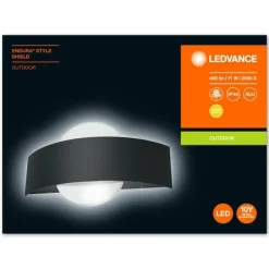 Applique murale d'extérieur LEDVANCE ENDURA Noir, 1 lumière