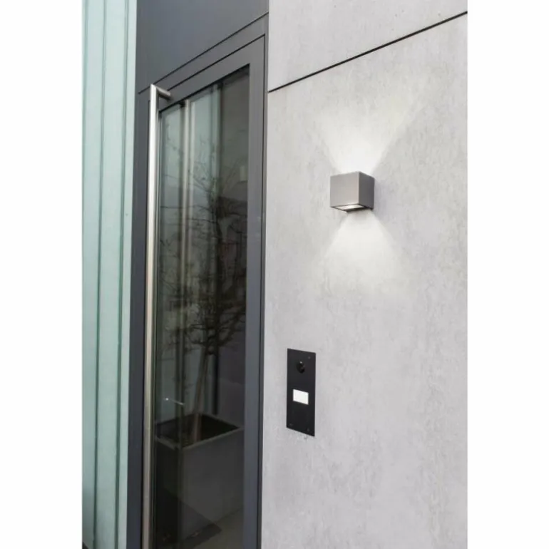Applique murale d'extérieur Lutec GEMINI LED Anthracite, 2 lumières