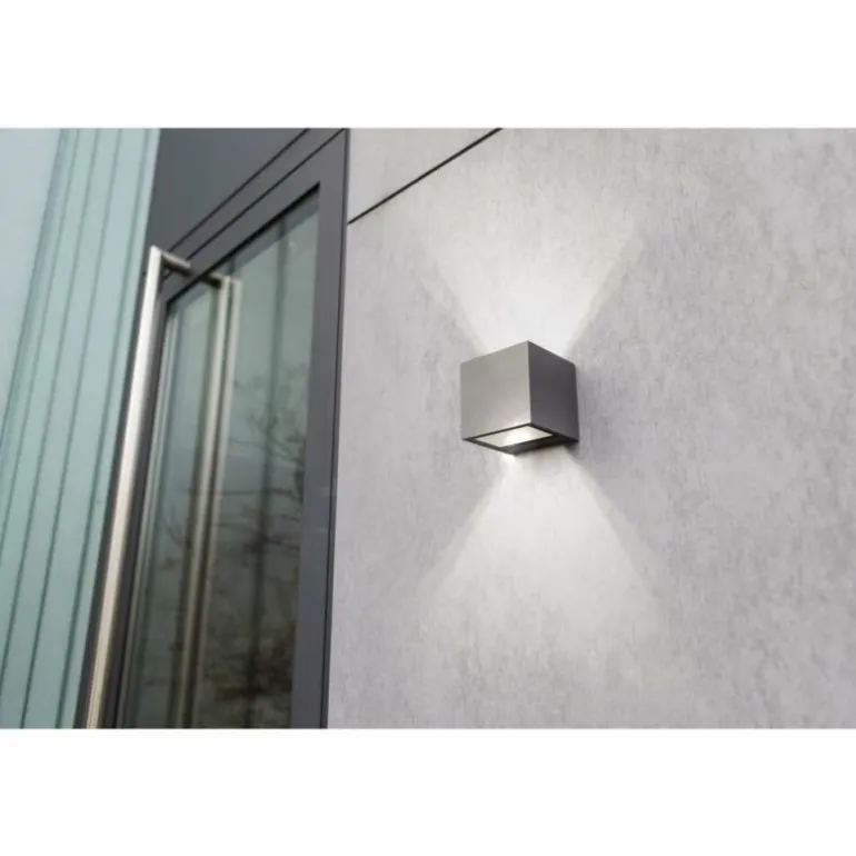 Applique murale d'extérieur Lutec GEMINI LED Anthracite, 2 lumières