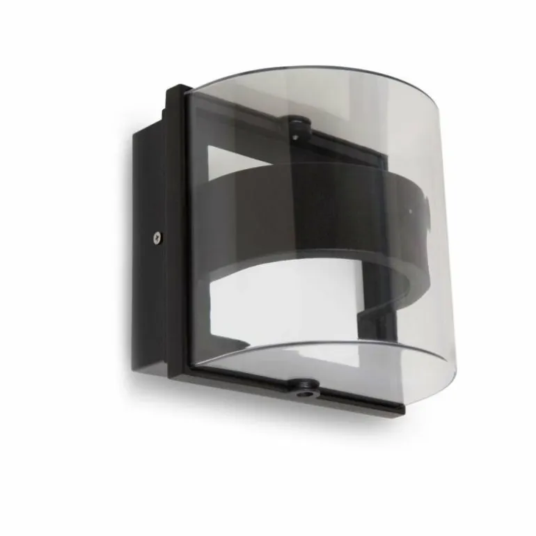 Applique murale d'extérieur Lutec DELTA Anthracite, 1 lumière